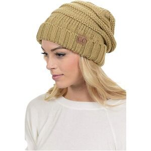 C.C Tan Knitted Winter Beanie